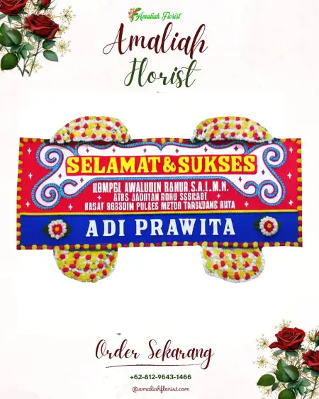 Papan Bunga Ucapan Selamat Surodakan